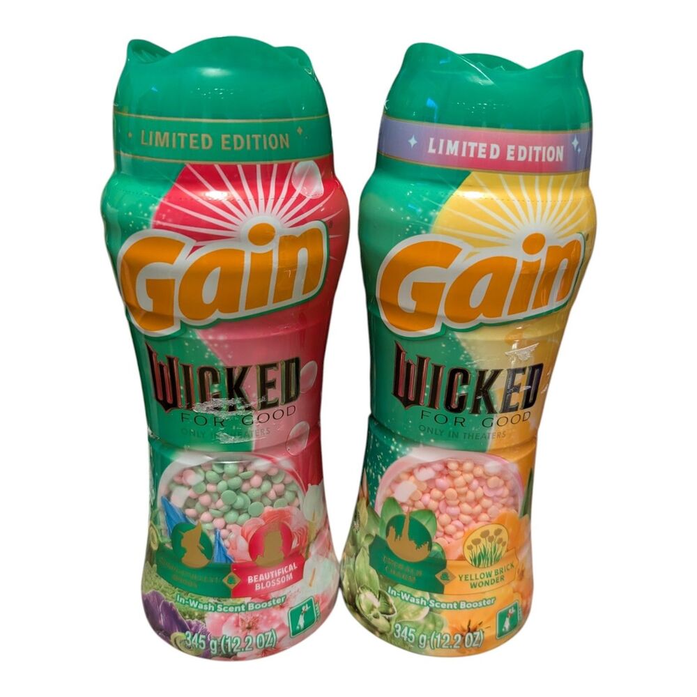 2X Gain "Wicked: For Good" Limited-Edition In-Wash Laundry Scent Beads 12.2 oz